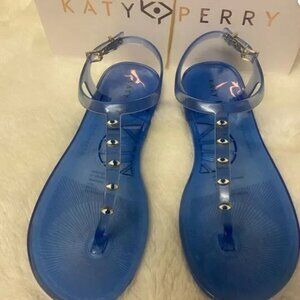 katy perry Geli collection thong sandal Blue size 8M evil eye
